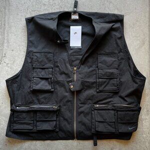 Nike Life Utility Vest/Fishing Vest Black FN3214-010 Men's XXL MSRP $175 Cargo